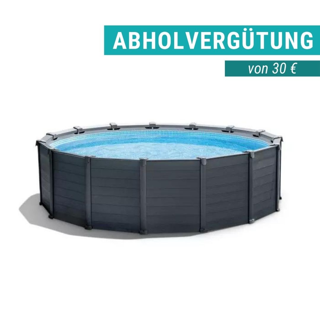 Frame Pool Graphit 478x124 cm