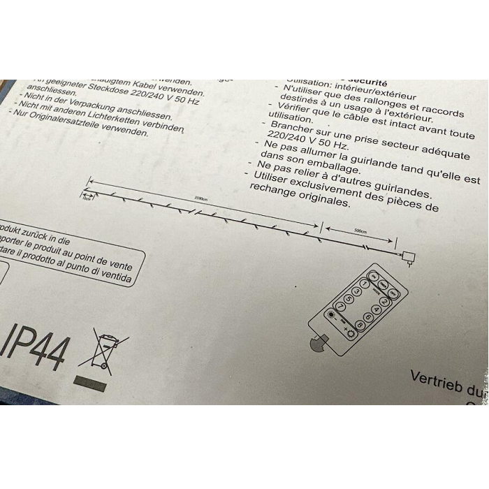 40 m Lichterkette 360 LED, Timer, Fernbedienung, Außenbereich