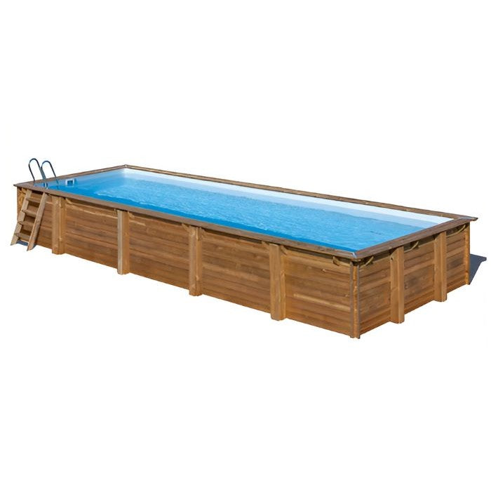 aufgebauter Pool