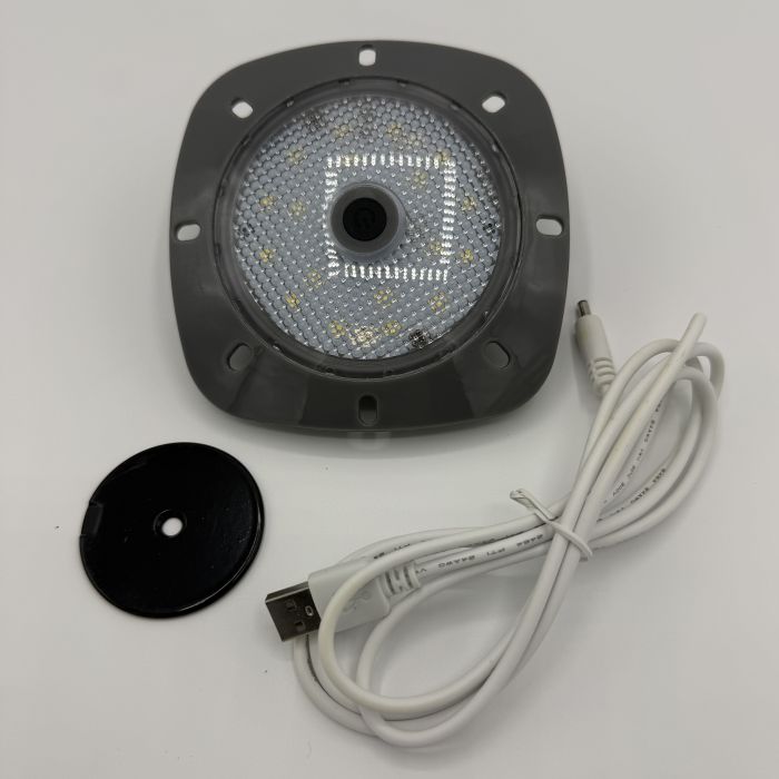 Seamaid LED-Scheinwerfer, mit Magnet, Kunststoff weiss/anthrazit, LED weiß/RGB