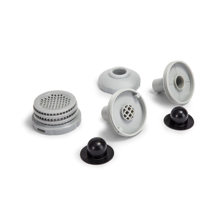 Intex Anschluss-Set Ø 32 mm – Detailansicht, chlor- und salzwasserbeständig, kompatibel mit Wasserbelebung