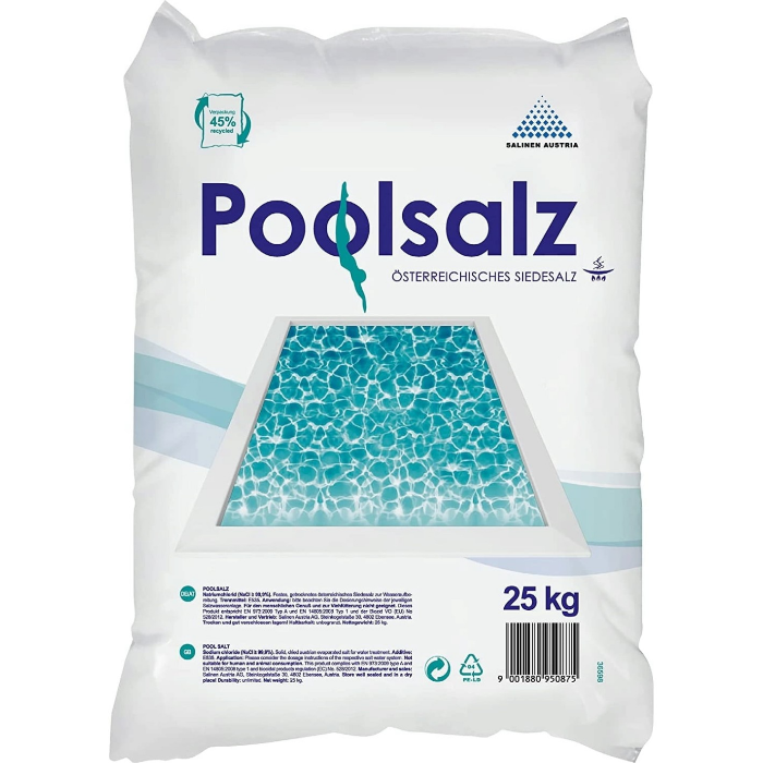 Salinen Austria Poolsalz 25 kg – Salz für Salzwassersysteme und Elektrolyseanlagen