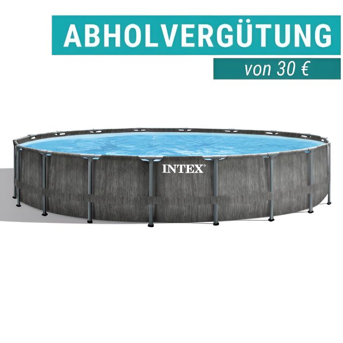 Intex Frame Pool Prism Greywood Ø 549x122 cm