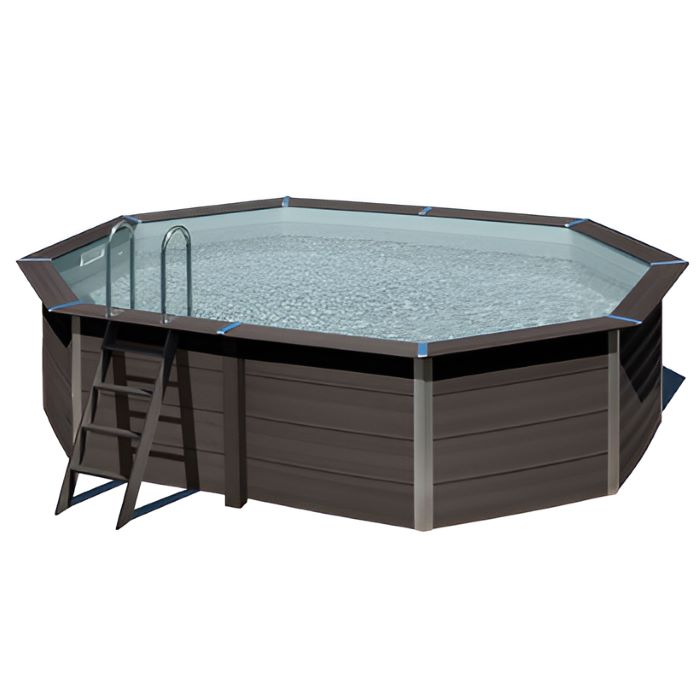Gre Composite/WPC oval 524x386x124 cm + LED