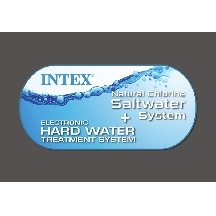 Intex Whirlpool PureSpa Chevron Deluxe Square, ⧄ 211x71 cm, mit Salzwasser- & Kalkschutzsystem