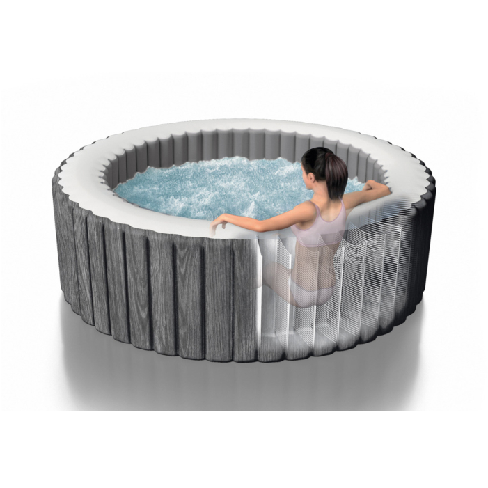 Intex Whirlpool PureSpa Greywood Deluxe, Ø 216x71 cm