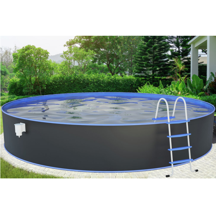 Steinbach Stahlwandpool Nuovo Ø 450x120 cm, anthrazit