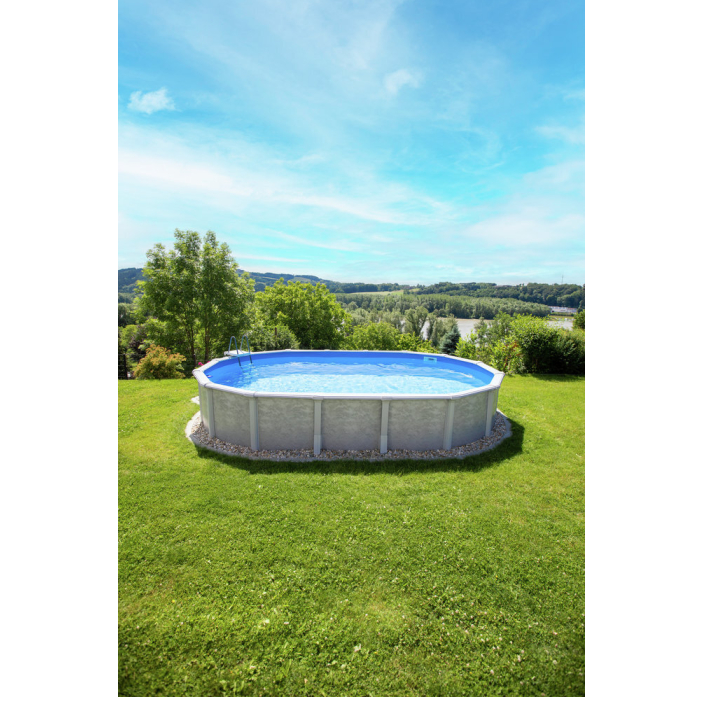 Steinbach Stahlwandpool Grande oval 730x366x135 cm