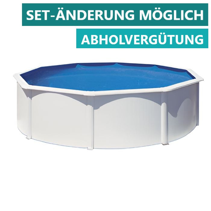 Gre Stahlwandpool Atlantis 350x132 cm, LAGERND