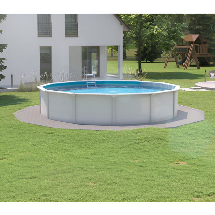 Steinbach Stahlwandpool Nuovo de Luxe II 550x120, weiß