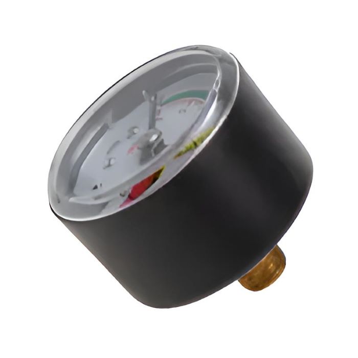 Steinbach Manometer 1/8 Zoll für Sandfilteranlage, Druckanzeige 0–2 Bar, mit farbigen Markierungsstreifen