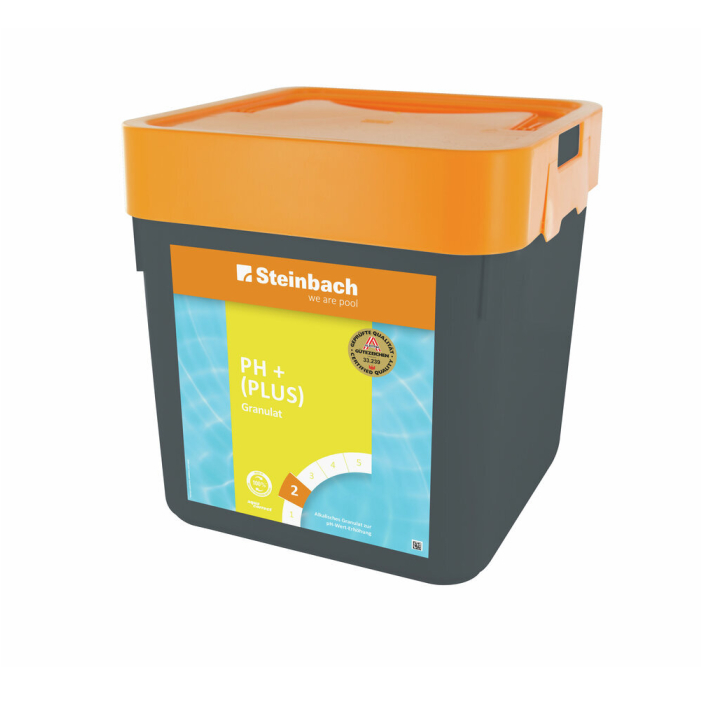 Steinbach pH-Plus Granulat 5 kg – pH-Wert auf 7,0–7,4 anheben für optimale Poolpflege