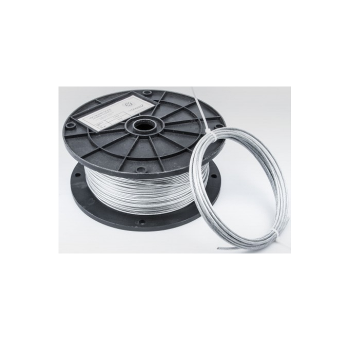 Drahtspannseil für Poolplanen, 2 mm, Meterware