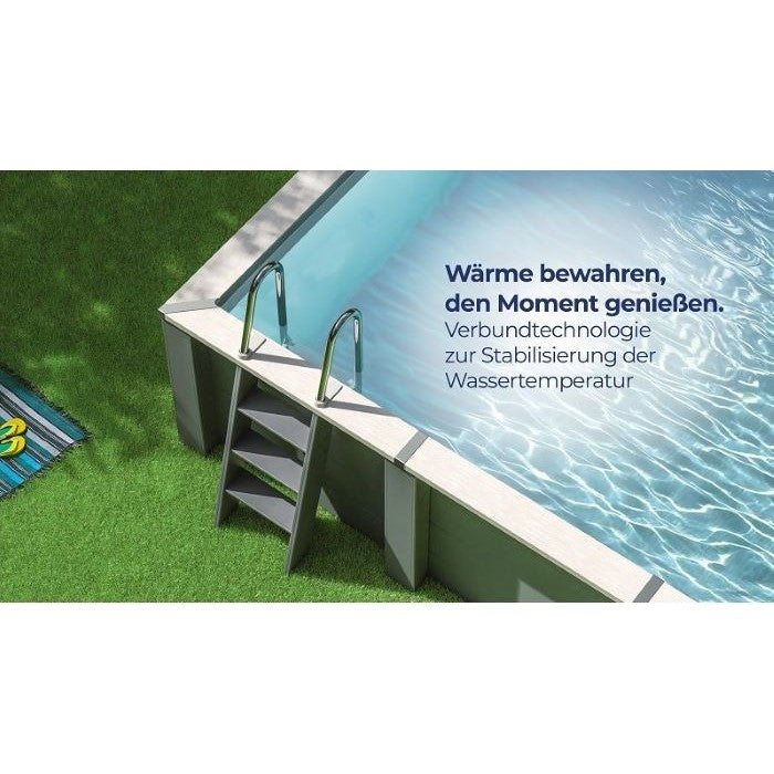 Gre Composite/WPC quadratisch 315x315x96 cm, NEU