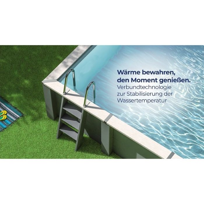 Gre Composite/WPC rechteckig 455x315x126 cm, NEU