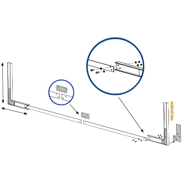Gre Composite/WPC rechteckig 455x315x126 cm, NEU