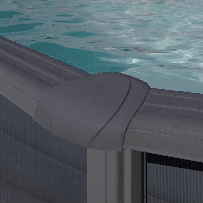 Gre Stahlwandpool Anthracite 500x300x120 cm
