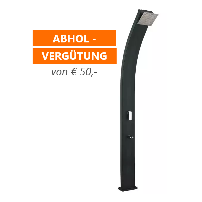 Solardusche Slim Line Deluxe, 1-teilig, 3 Farben