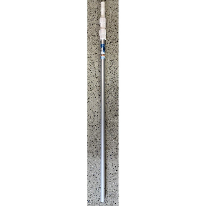 Teleskopstange Aluminium 3-teilig – silberne Aluminiumstange Ø 32 mm, teleskopierbar 1,20–3,60 m, europaweit genormte Aufnahme