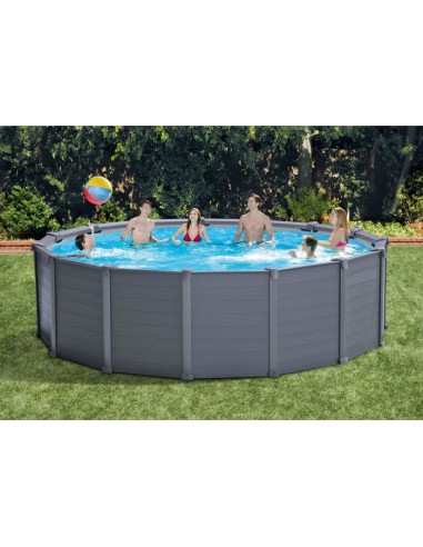 Frame Pool Graphit 478x124 cm