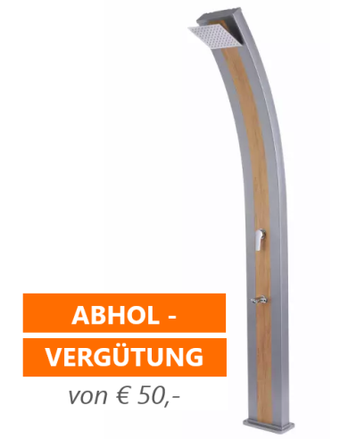 Solardusche Slim Line Duo, 1-teilig, 2 Farben