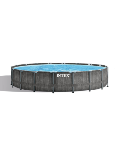 Intex Frame Pool Prism Greywood Ø 549x122 cm