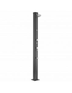 Solardusche Aluminium mit Breitstrahler