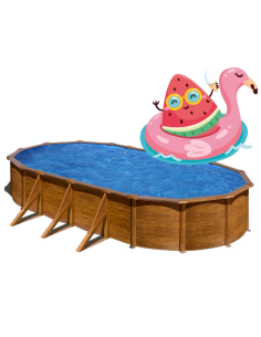 Gre Stahlwandpool Pacific 730x375x120 cm, LAGERND