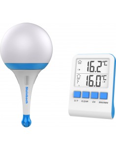 Kugelleuchte mit digitalem Pool-Funkthermometer