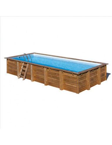 Echtholzpool Braga 815x420x146 cm