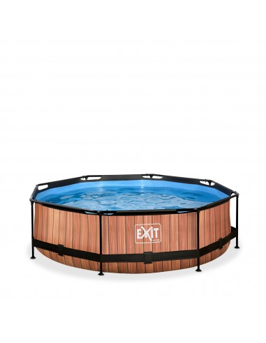 Exit Frame Pool Wood 300x76 cm, Filterpumpe