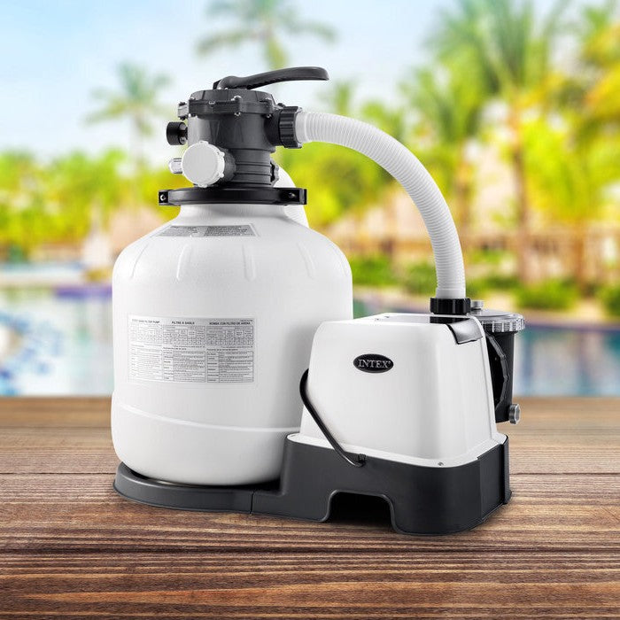 Intex Krystal Clear Sandfilteranlage & Salzwassersystem 8 m³, QX2600/ECO20220