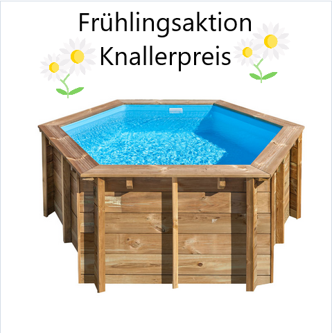Echtholzpool Lili 2 Ø 295x105 cm * Frühlingsaktion