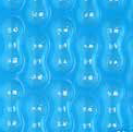 Solarnoppenfolie Geo Bubble Standard, 400my, blau, Rundform, Unterseite