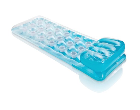 Intex 18 Taschen Luftmatratze Blau