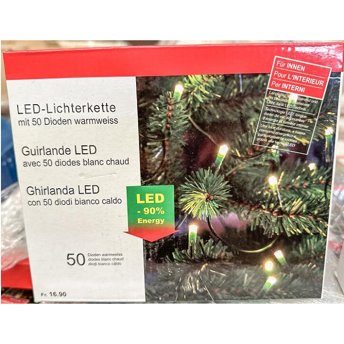 9 m Lichterkette 50 LED, Innenbereich