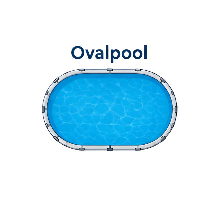 ovale Poolform passend zur Solarfolie
