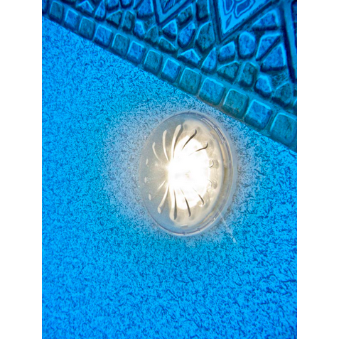 Gre 2 Stk. LED-Poolbeleuchtung mit Fernbedienung, weiß