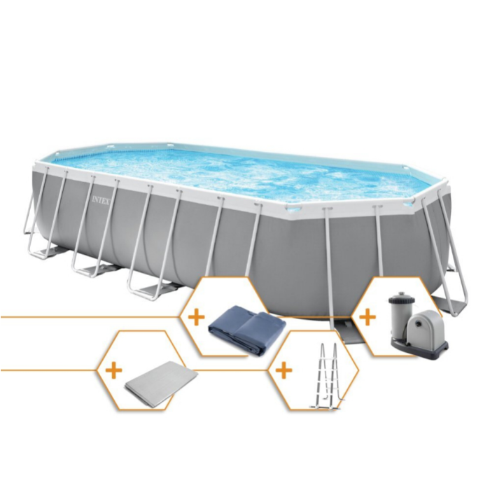 Intex Frame Pool Prism Oval 610x305x122 cm
