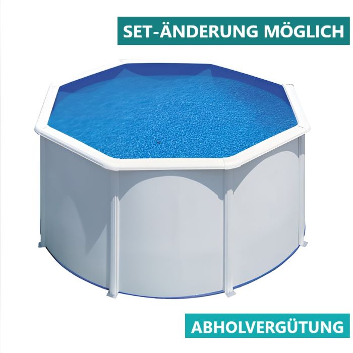 Gre Stahlwandpool Fidji 240x120 cm, LAGERND