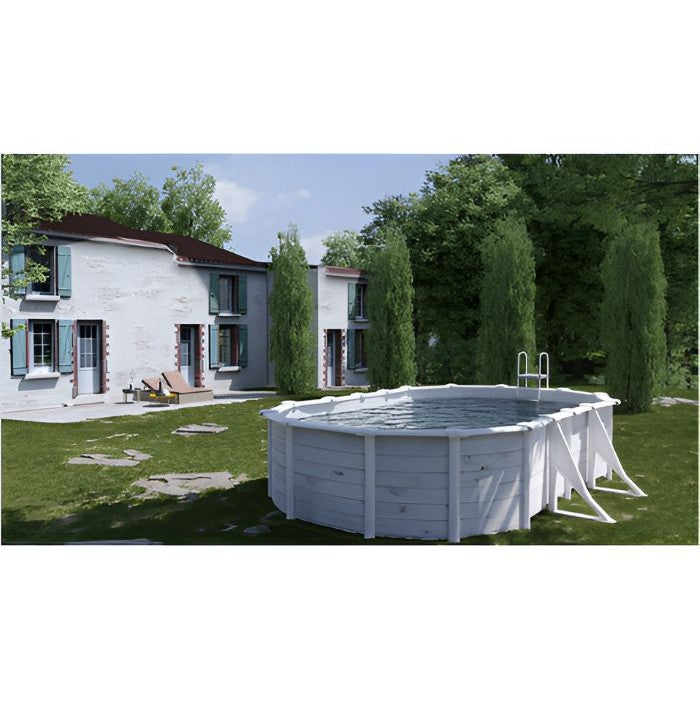Gre Stahlwandpool Finnland 610x375x120 cm, LAGERND