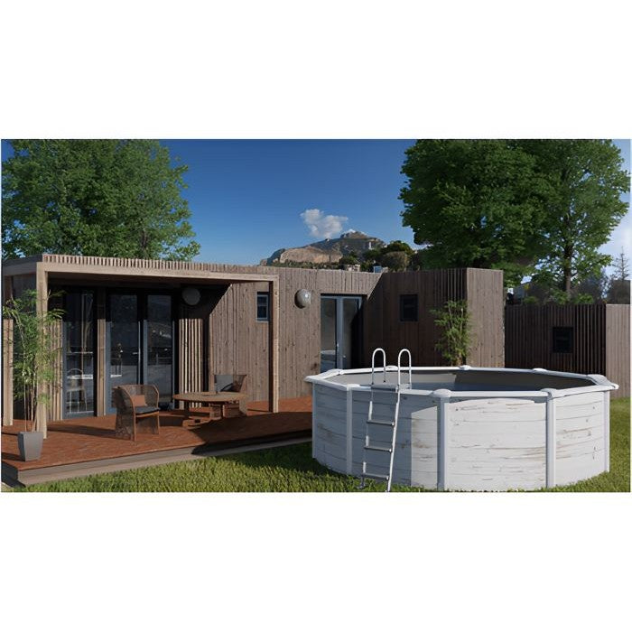 Gre Stahlwandpool Finnland 300x120 cm