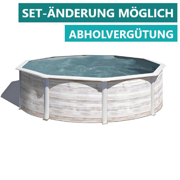 Gre Stahlwandpool Finnland 350x120 cm, LAGERND