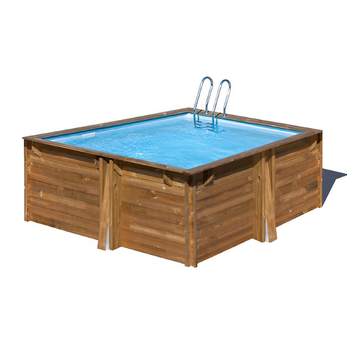 Gre Echtholzpool Carra 305x305x119 cm