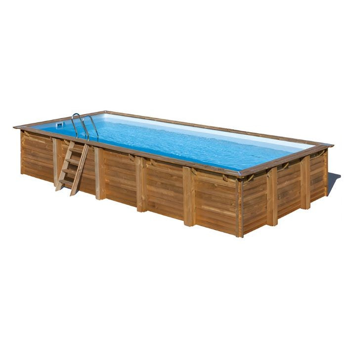 Gre Echtholzpool Braga 815x420x146 cm