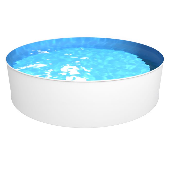 Steinbach Stahlwandpool New Splasher 350x90 cm, weiß