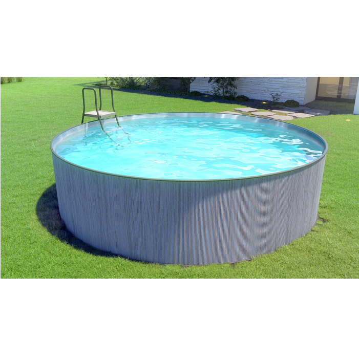 Steinbach Stahlwandpool New Splasher 350x90 cm, grau