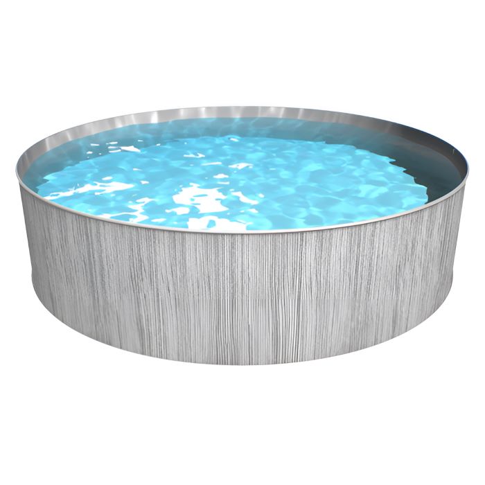 Steinbach Stahlwandpool New Splasher 350x90 cm, grau