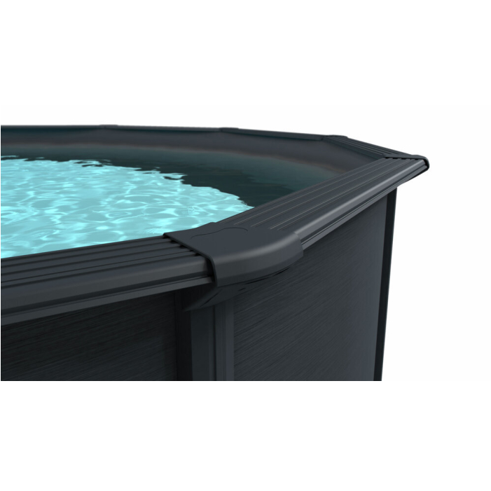 Steinbach Stahlwandpool Nuovo de Luxe II 360x120 cm, anthrazit