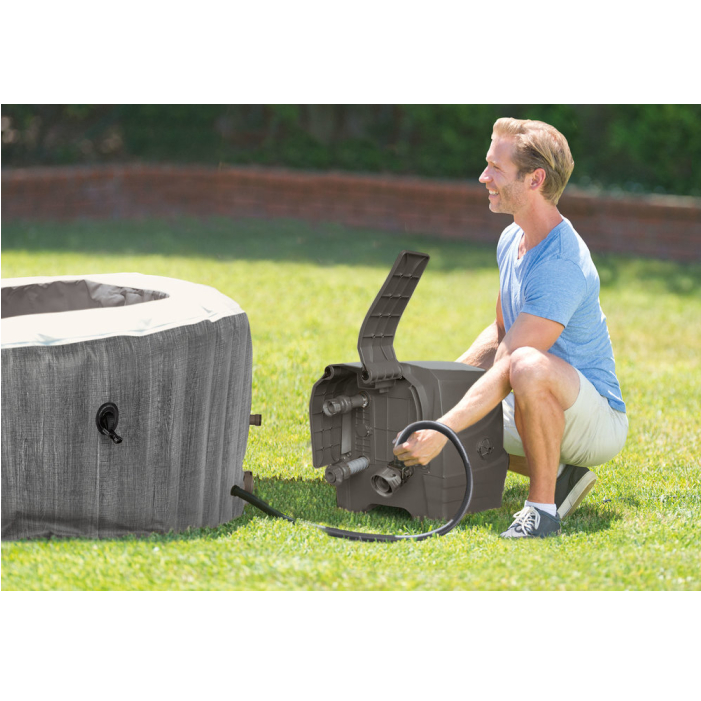 Intex Whirlpool PureSpa Greywood Deluxe, Ø 196x71 cm